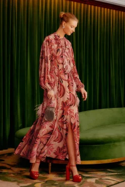 FARM Rio Robes Longues<Robe longue à tapisserie florale et col en V