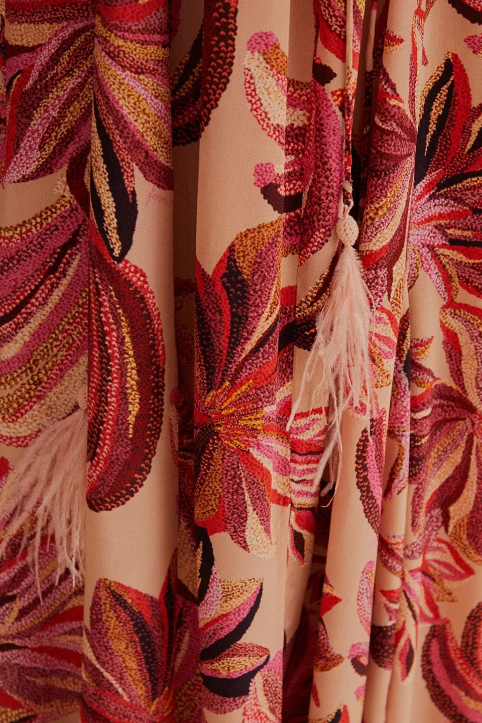FARM Rio Robes Longues<Robe longue à tapisserie florale et col en V