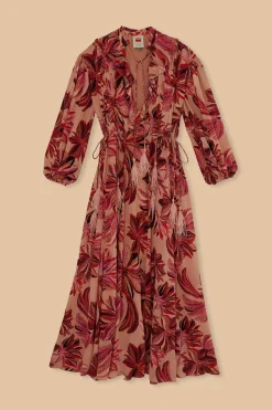 FARM Rio Robes Longues<Robe longue à tapisserie florale et col en V