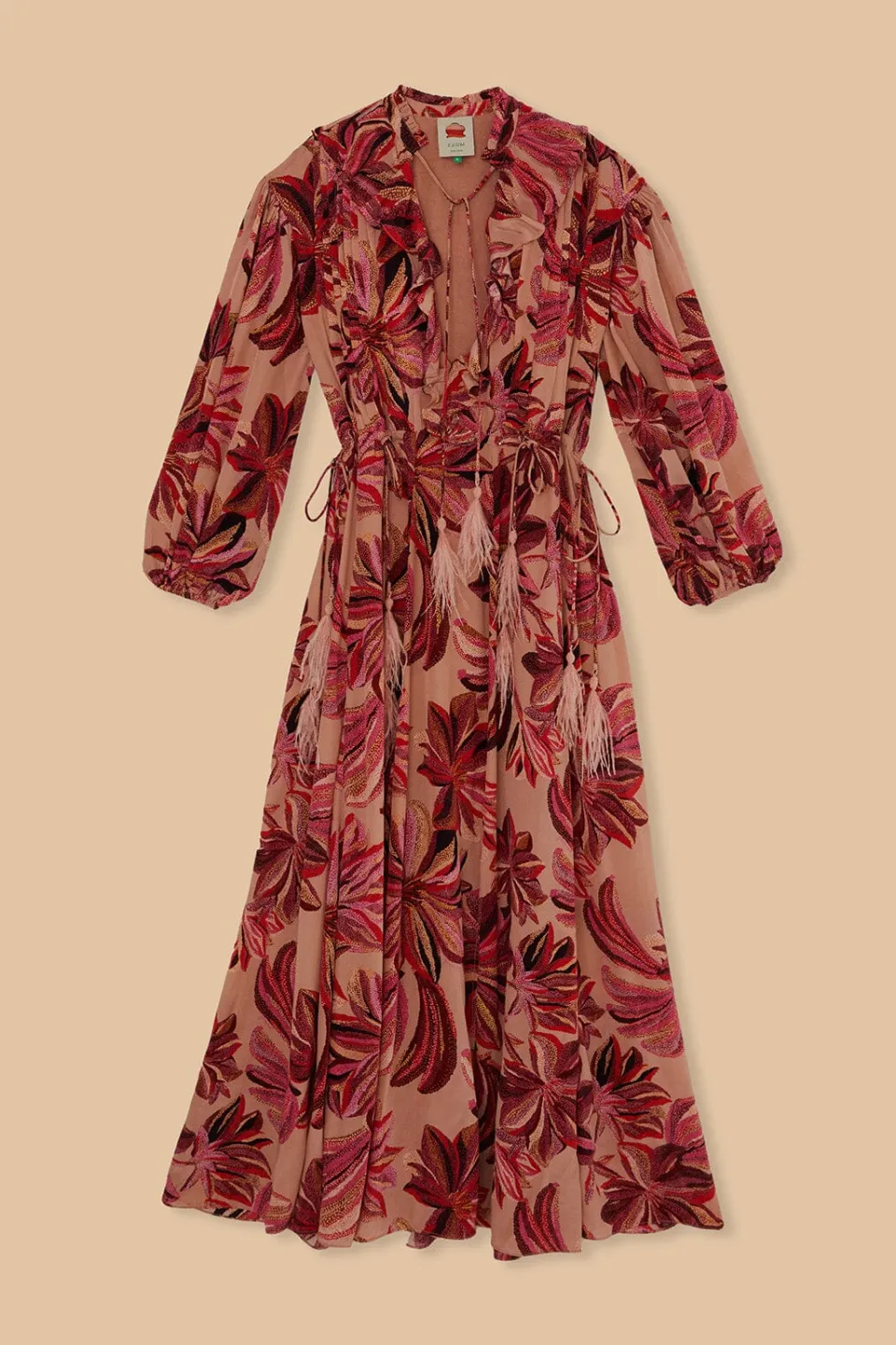 FARM Rio Robes Longues<Robe longue à tapisserie florale et col en V
