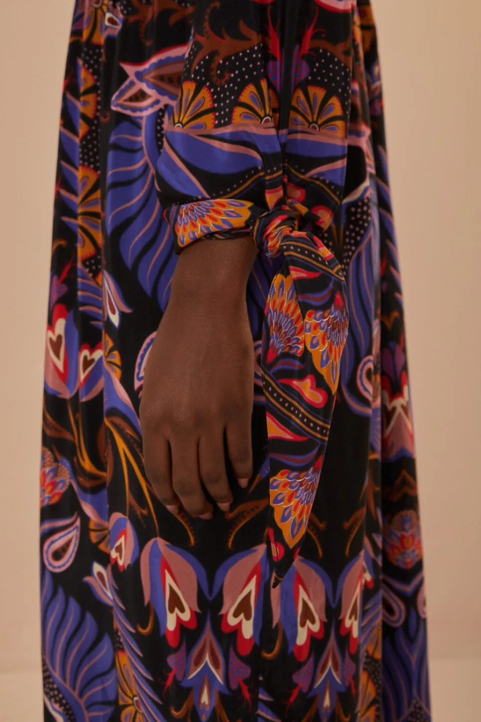 FARM Rio Robes Longues<Robe longue Black Heart Forest