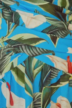 FARM Rio Robes Longues<Robe longue bleue Anthurium Garden LENZING™ ECOVERO™ Euroflax™