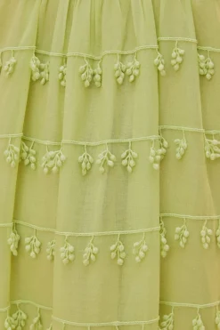 FARM Rio Robes Longues<Robe longue bordée verte