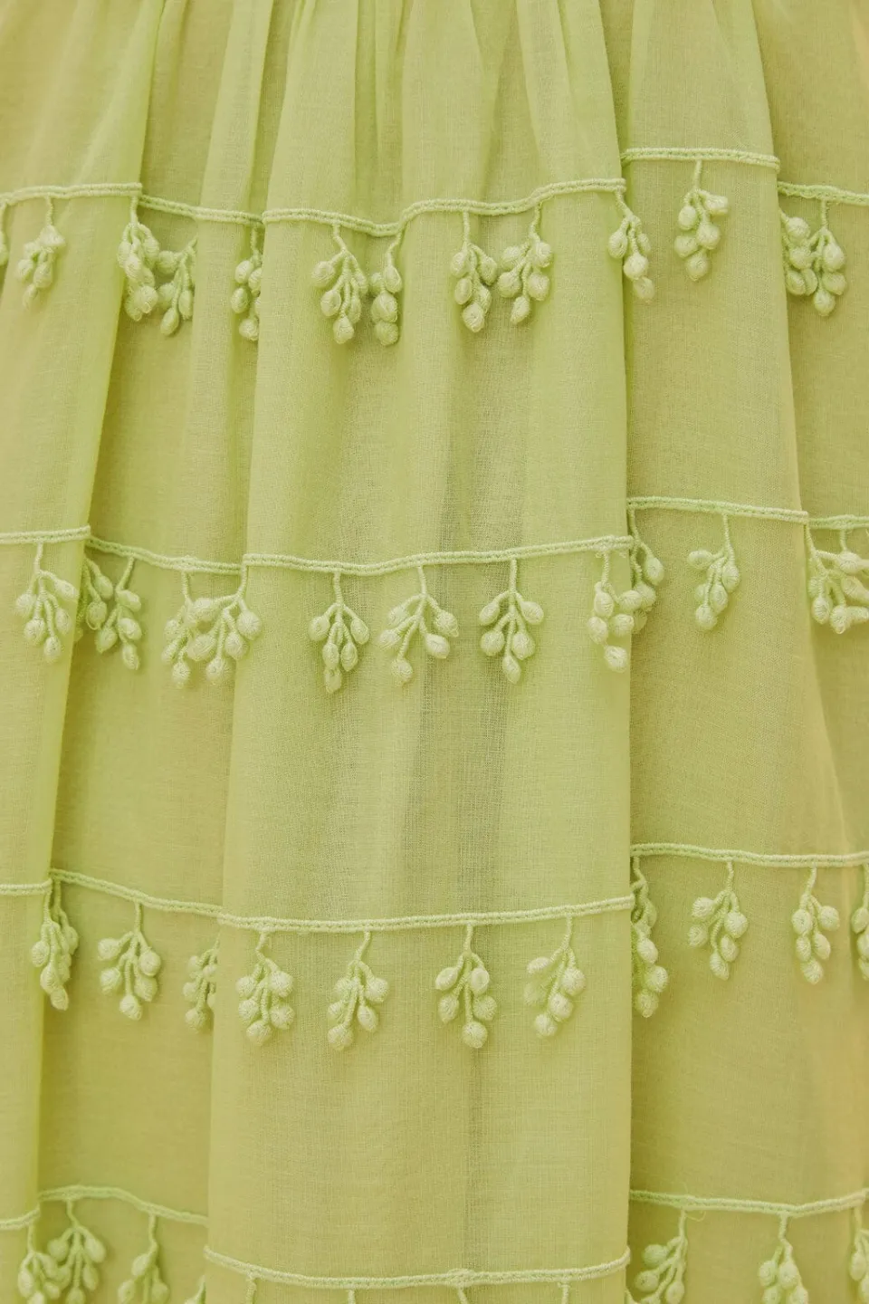 FARM Rio Robes Longues<Robe longue bordée verte