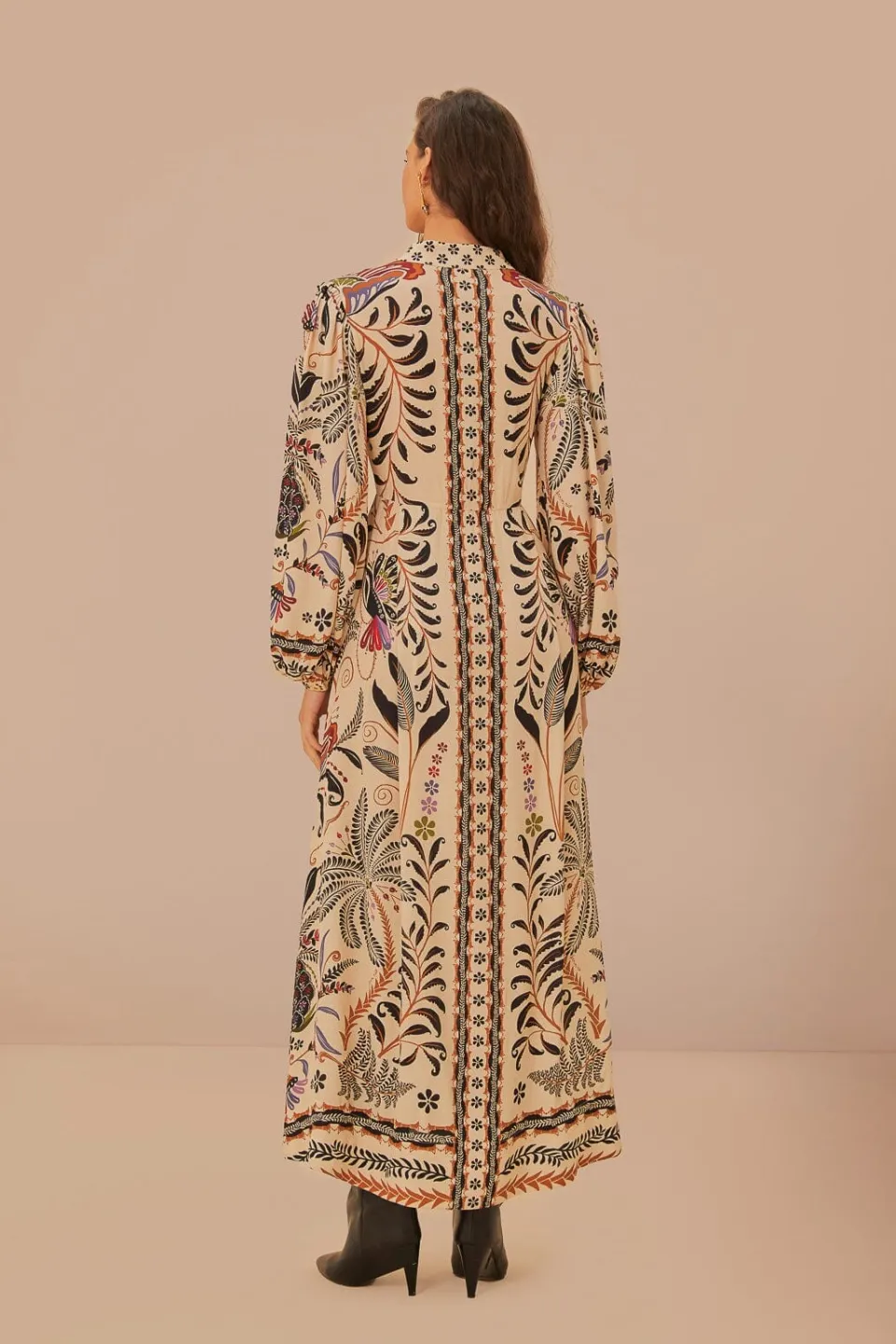 FARM Rio Robes Longues<Robe longue classique nature sable