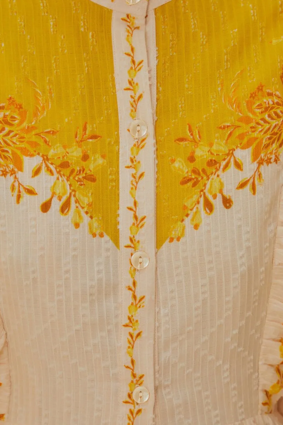 FARM Rio Robes Longues<Robe longue fleurie crème Aura
