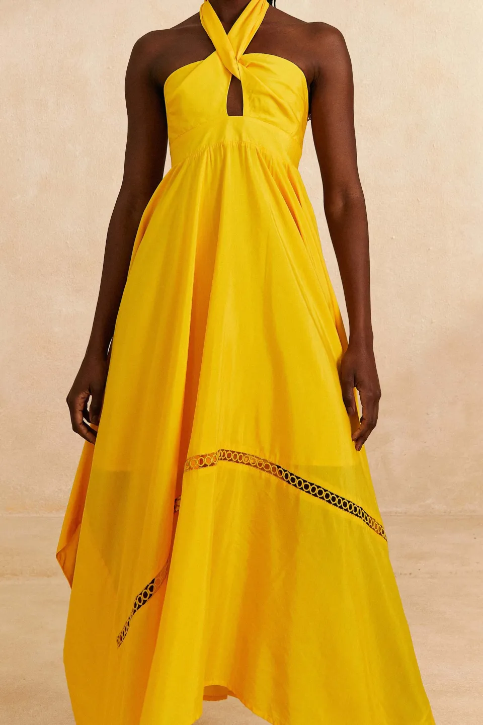 FARM Rio Robes Longues<Robe longue jaune sans manches