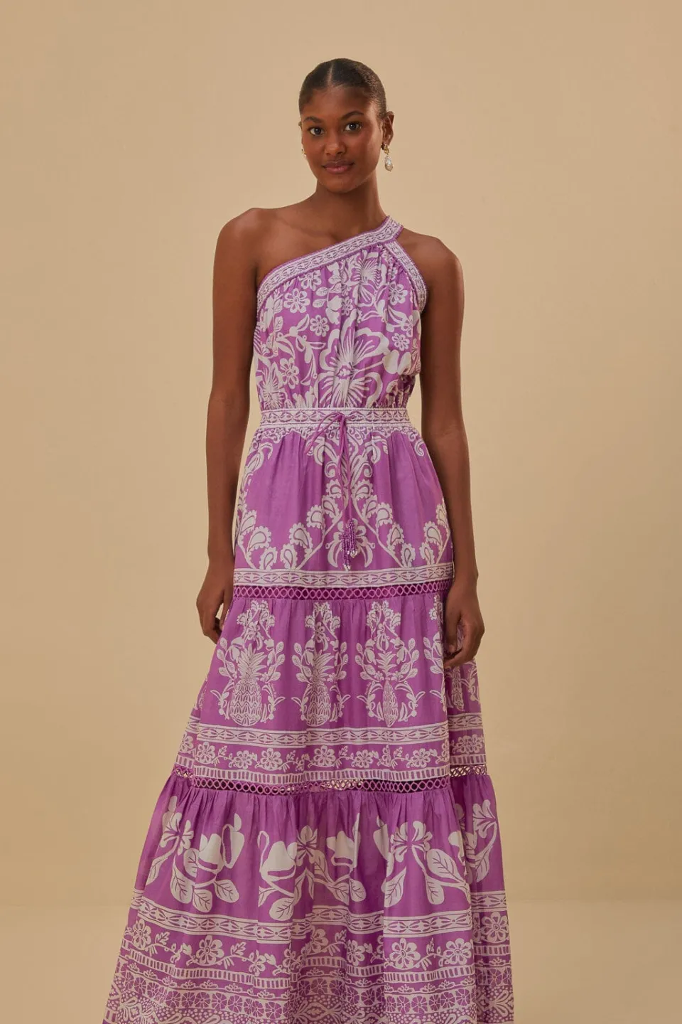 FARM Rio Robes Longues<Robe longue lilas Sweet Garden