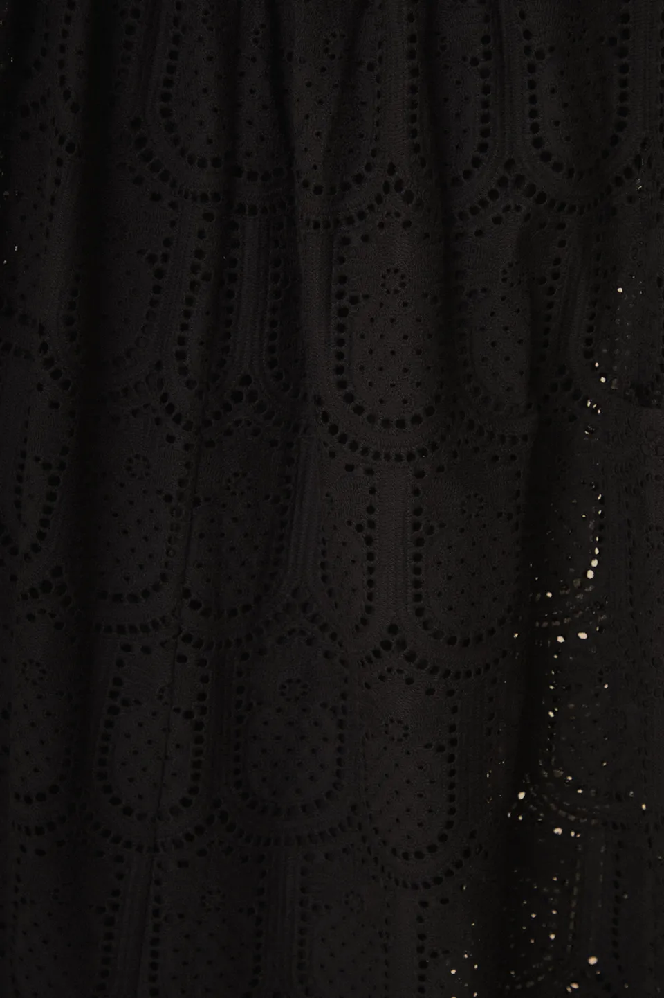 FARM Rio Robes Longues<Robe longue noire à œillets ananas