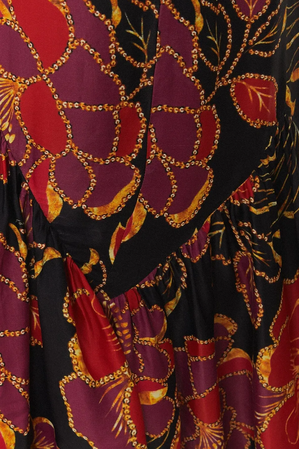 FARM Rio Robes Longues<Robe longue noire brillante Chita LENZING™ ECOVERO™