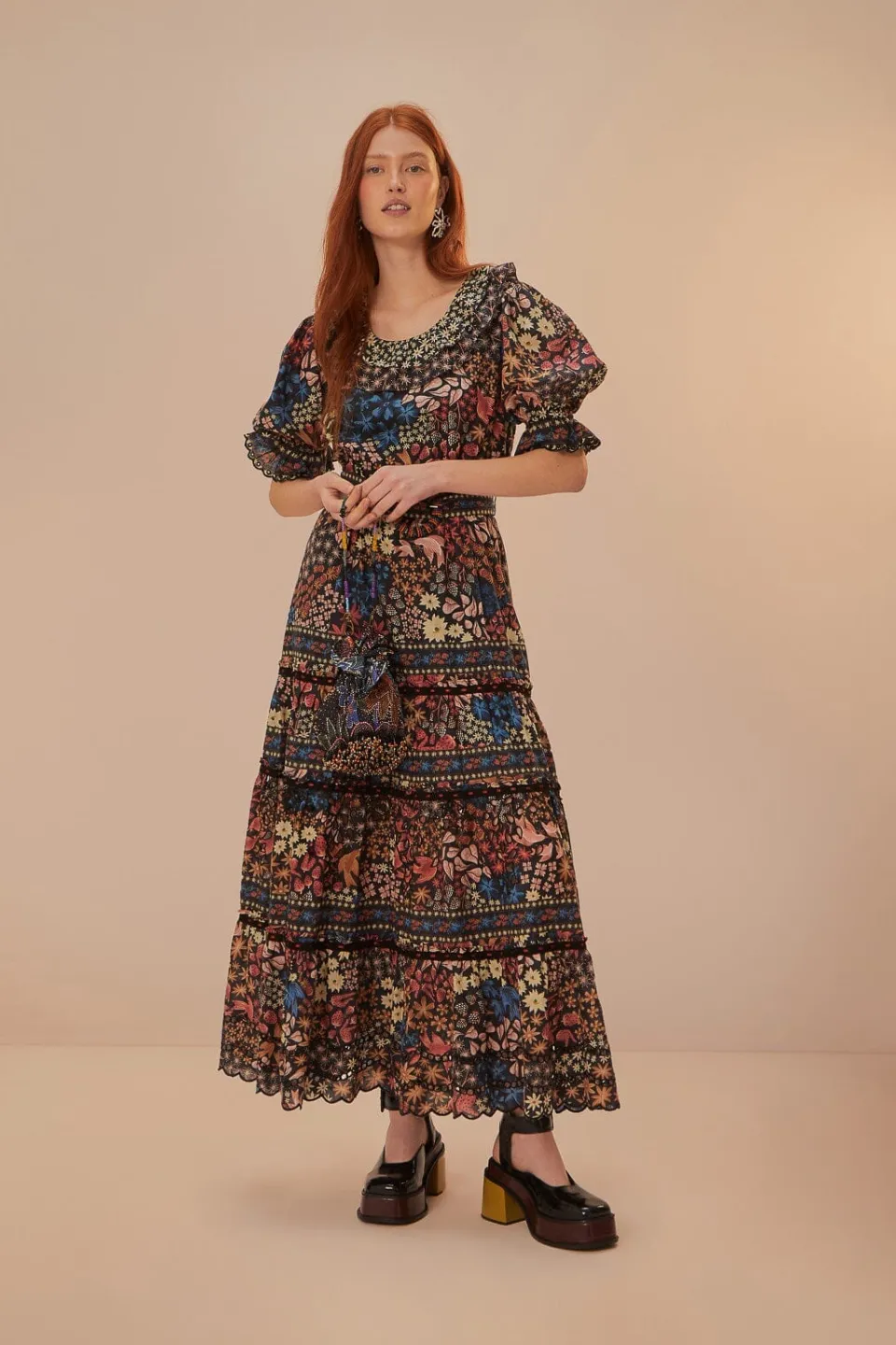 FARM Rio Robes Longues<Robe longue noire Jujus Garden