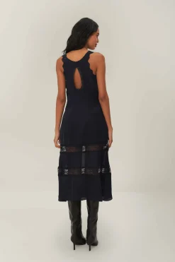 FARM Rio Robes Longues<Robe longue noire sans manches