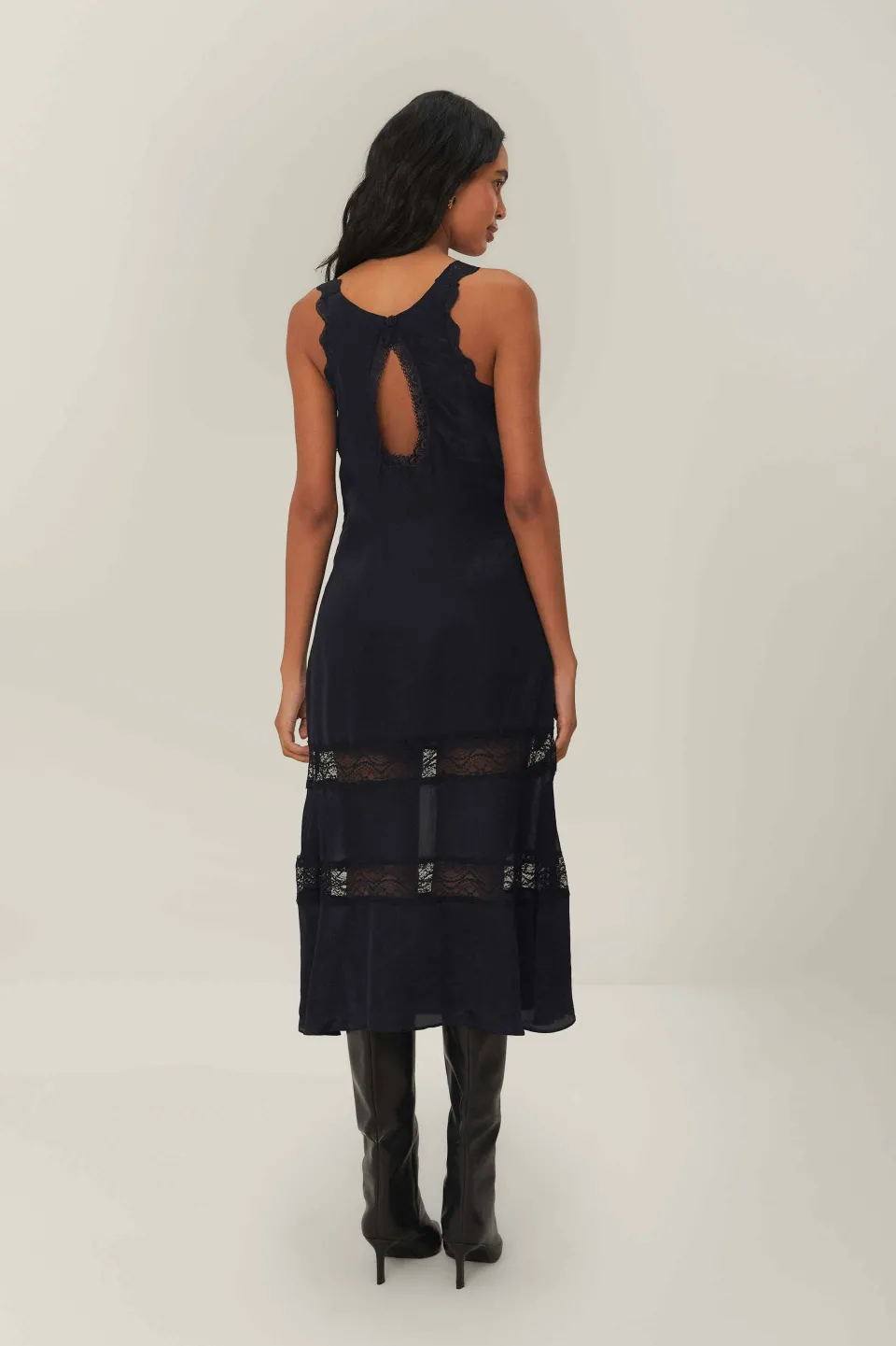FARM Rio Robes Longues<Robe longue noire sans manches