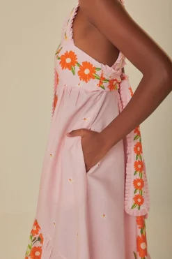 FARM Rio  Robes Longues<Robe longue rose salade de papaye