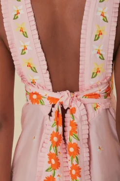 FARM Rio Robes Longues<Robe longue rose salade de papaye