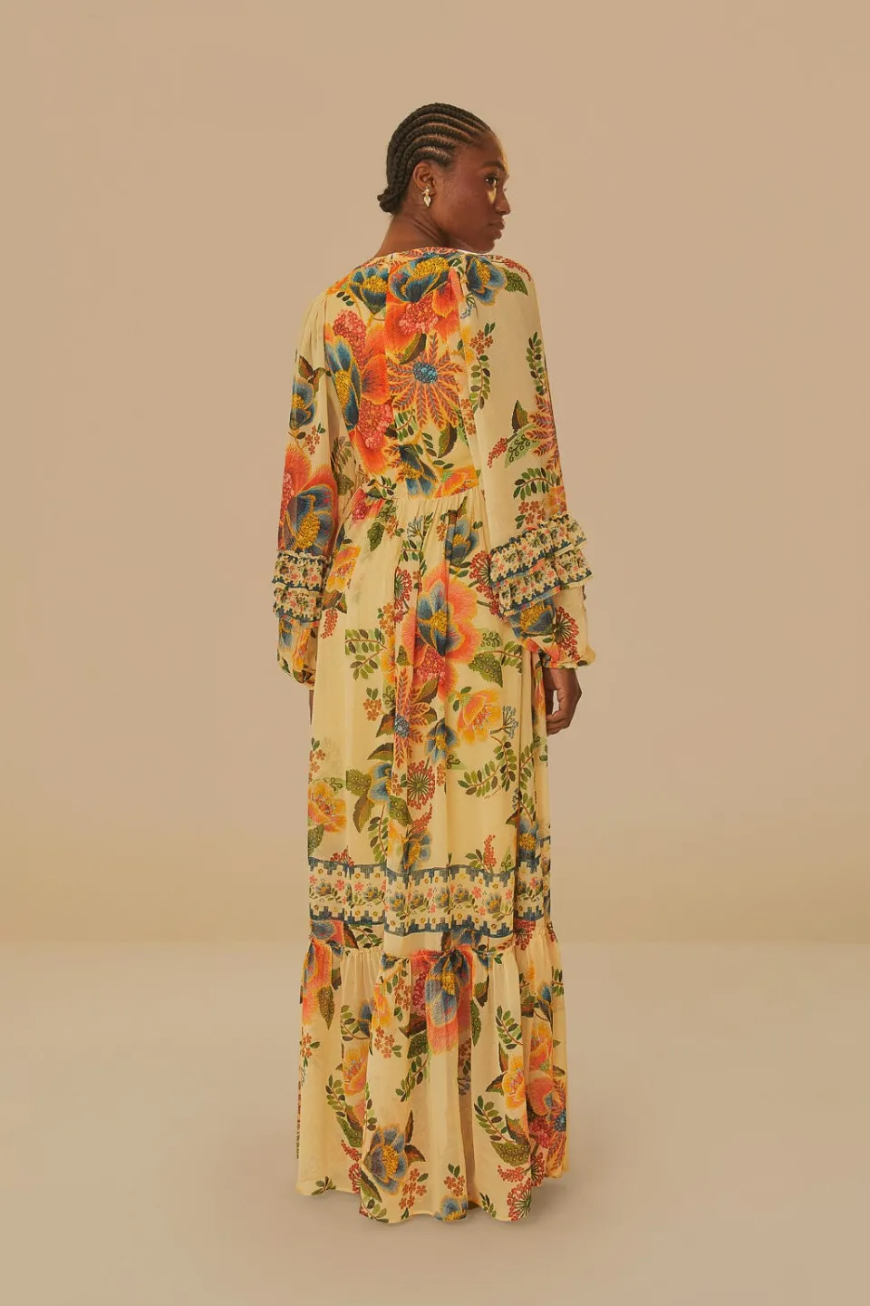 FARM Rio Robes Longues<Robe longue sable Delicate Garden