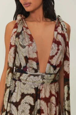 FARM Rio Robes Longues<Robe longue sans manches en jacquard lurex
