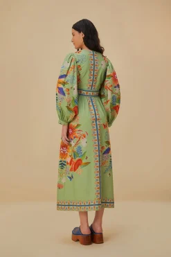 FARM Rio Robes Longues<Robe longue verte Bright Yard
