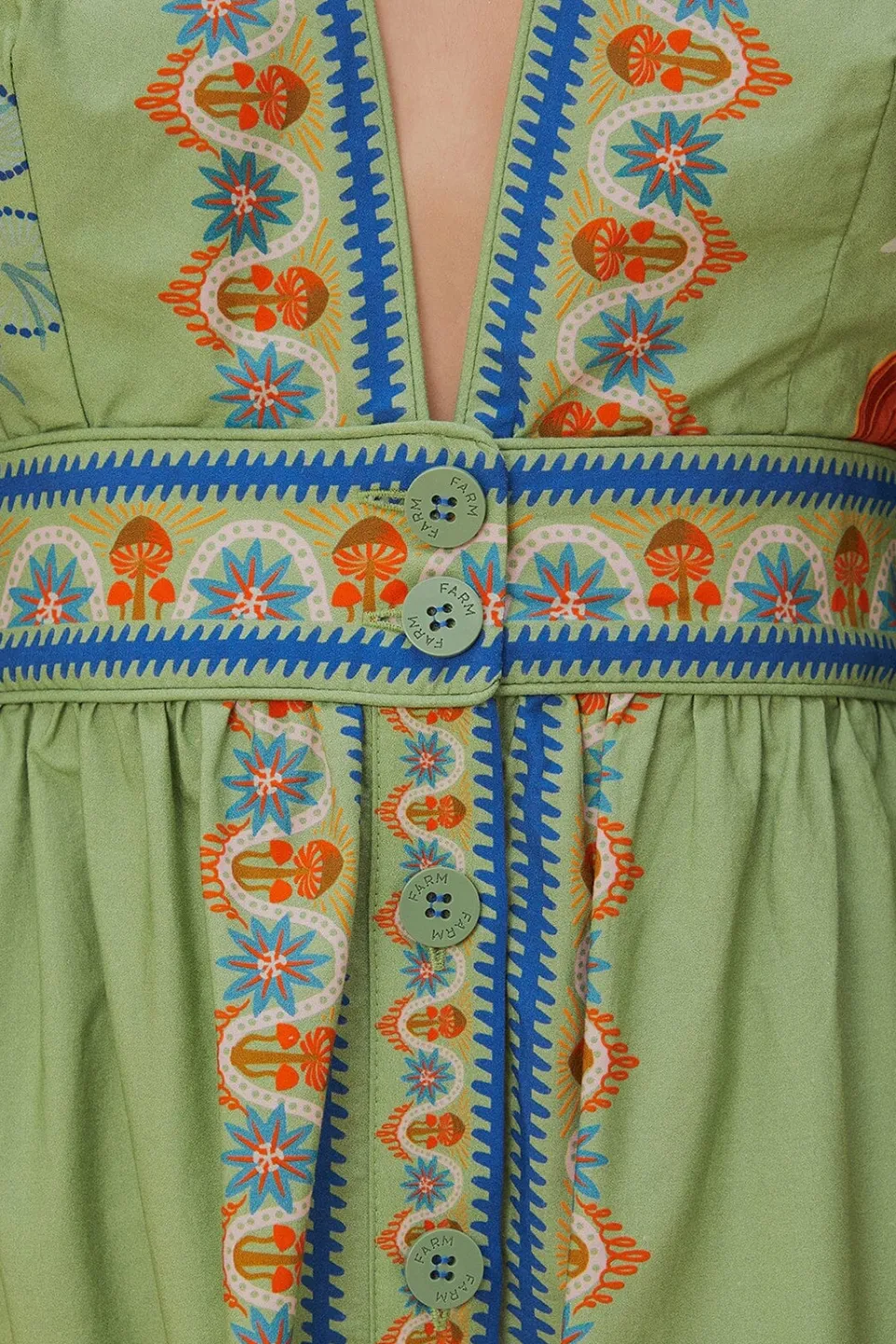 FARM Rio Robes Longues<Robe longue verte Bright Yard