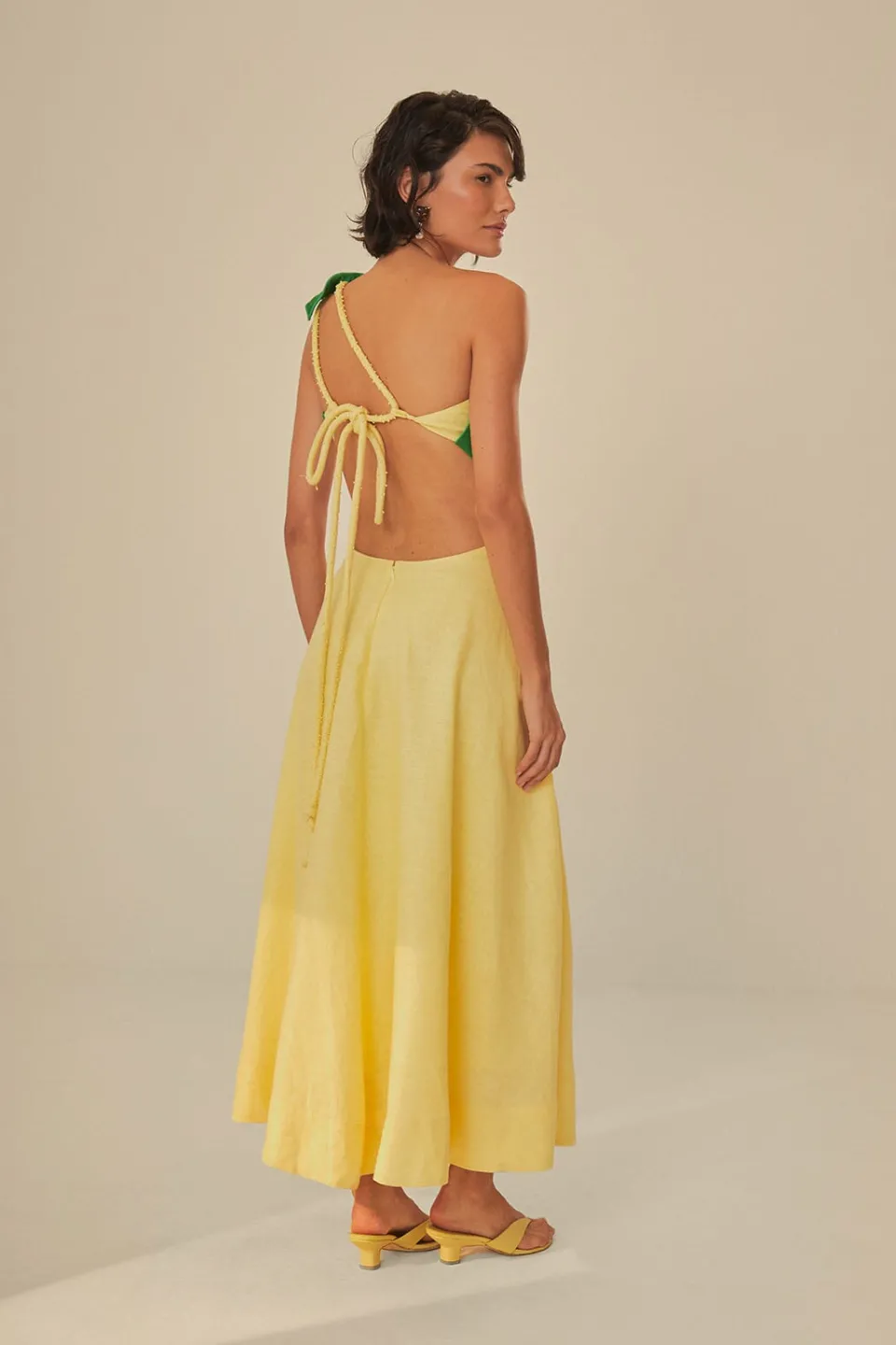 FARM Rio Robes Midi<Robe midi à découpes de palmiers