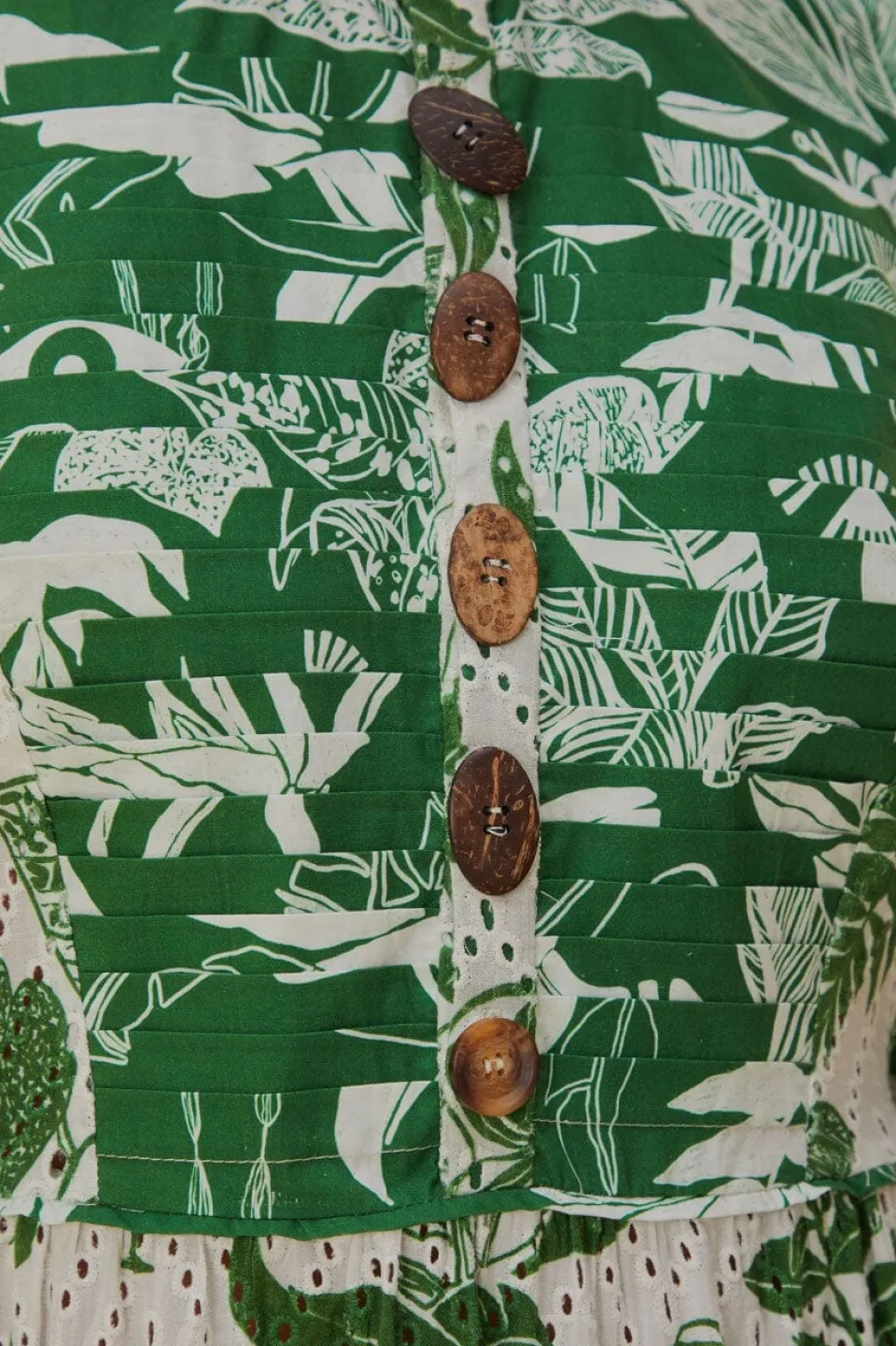 FARM Rio Robes Midi<Robe midi à manches courtes Forest Soul
