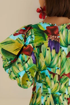 FARM Rio Robes Midi<Robe midi bleue Banana Pingo