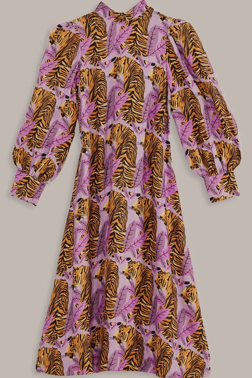 FARM Rio Robes Midi<Robe midi feuilles de tigre lavande