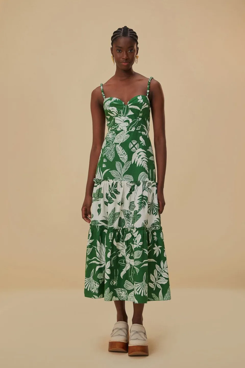 FARM Rio Robes Midi<Robe midi Forest Soul Mix