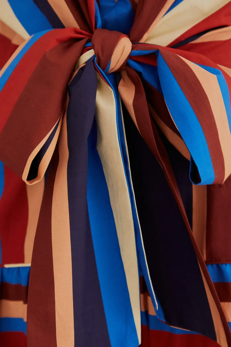 FARM Rio Robes Midi<Robe midi multicolore à rayures hivernales à manches courtes