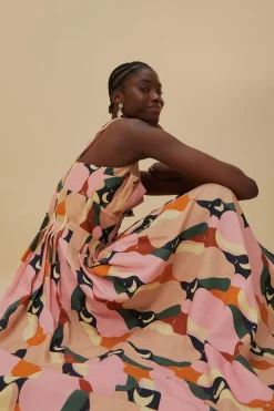 FARM Rio Robes Midi<Robe midi multicolore sans manches The Kiss
