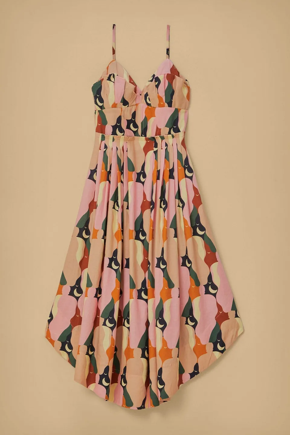 FARM Rio Robes Midi<Robe midi multicolore sans manches The Kiss