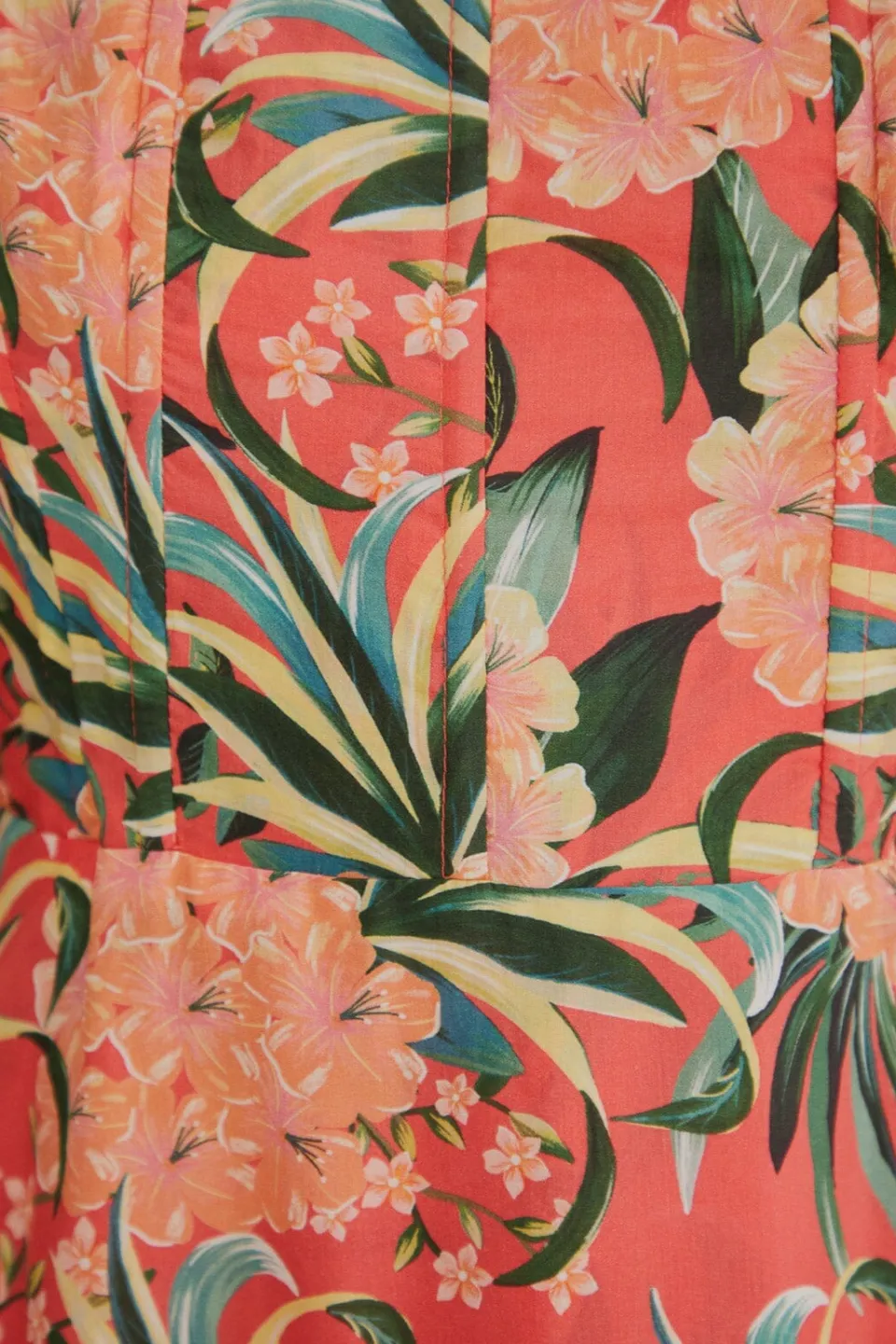 FARM Rio Robes Midi<Robe midi rouge à découpes Pineapple Bloom