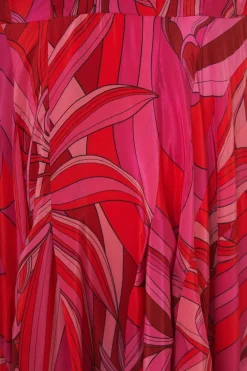 FARM Rio Robes Midi<Robe midi rouge Endless Summer à col en V