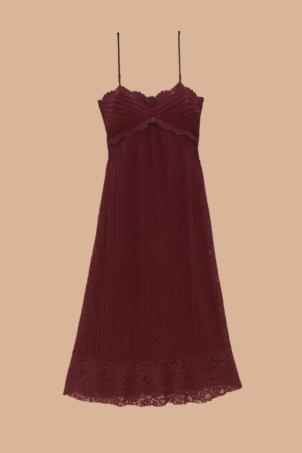 FARM Rio Robes Midi<Robe mi-longue sans manches en dentelle violette