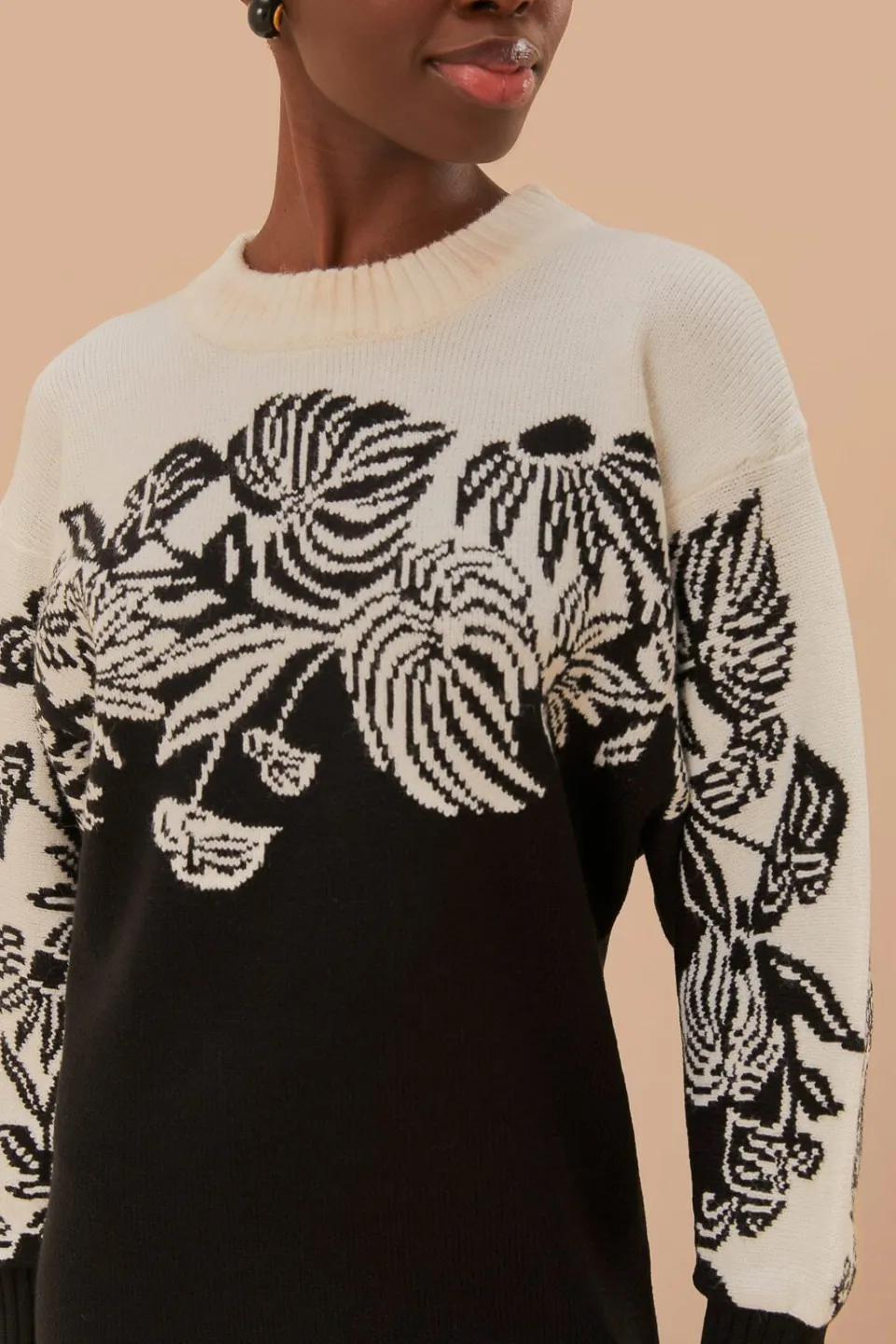 FARM Rio Pulls Et Sweat-shirts<Robe pull en tricot Surreal Garden