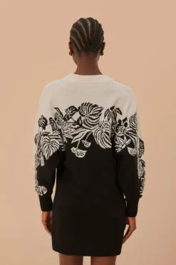 FARM Rio  Pulls Et Sweat-shirts<Robe pull en tricot Surreal Garden