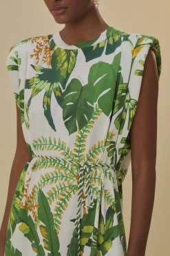 FARM Rio  T-shirts<Robe t-shirt blanc cassé forêt tropicale