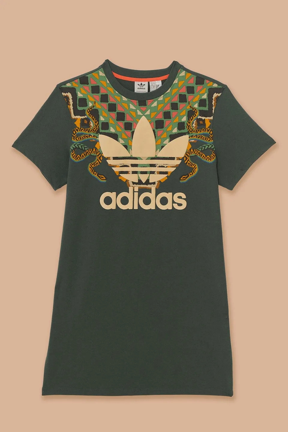 FARM Rio T-shirts<Robe t-shirt verte Adidas Farm Rio