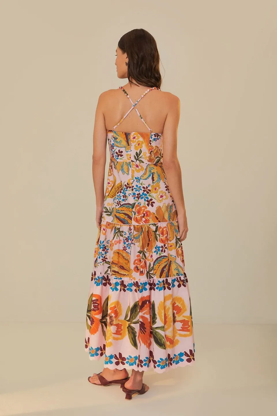 FARM Rio Robes Midi<Robemidi rose Spring Bananas