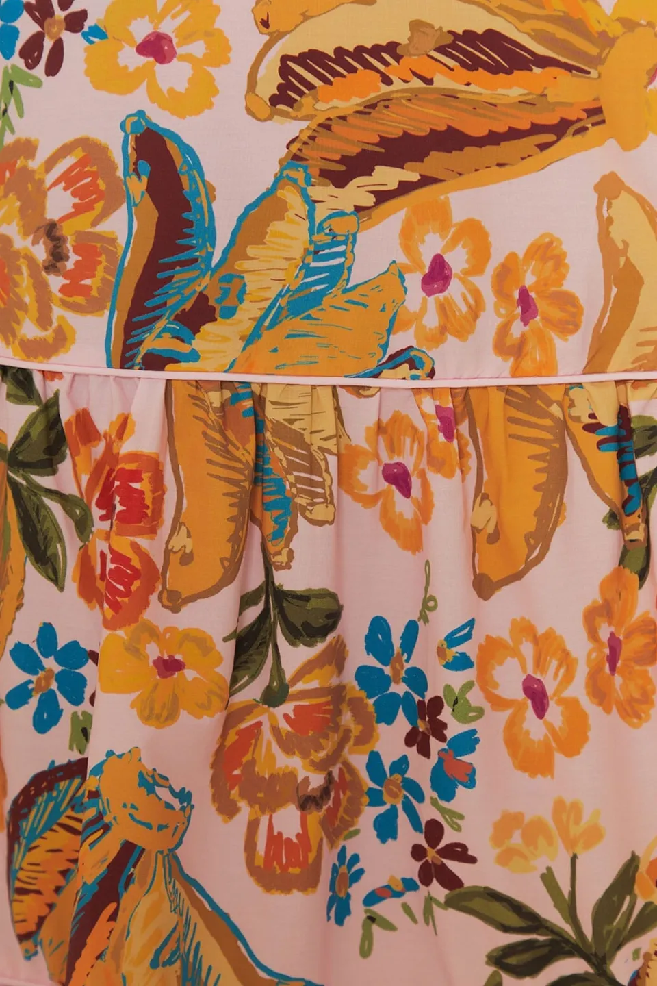FARM Rio Robes Midi<Robemidi rose Spring Bananas