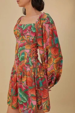 FARM Rio  Robes Courtes<Rose Spring - Mini-robe Lenzing™ Ecovero™ Euroflax™