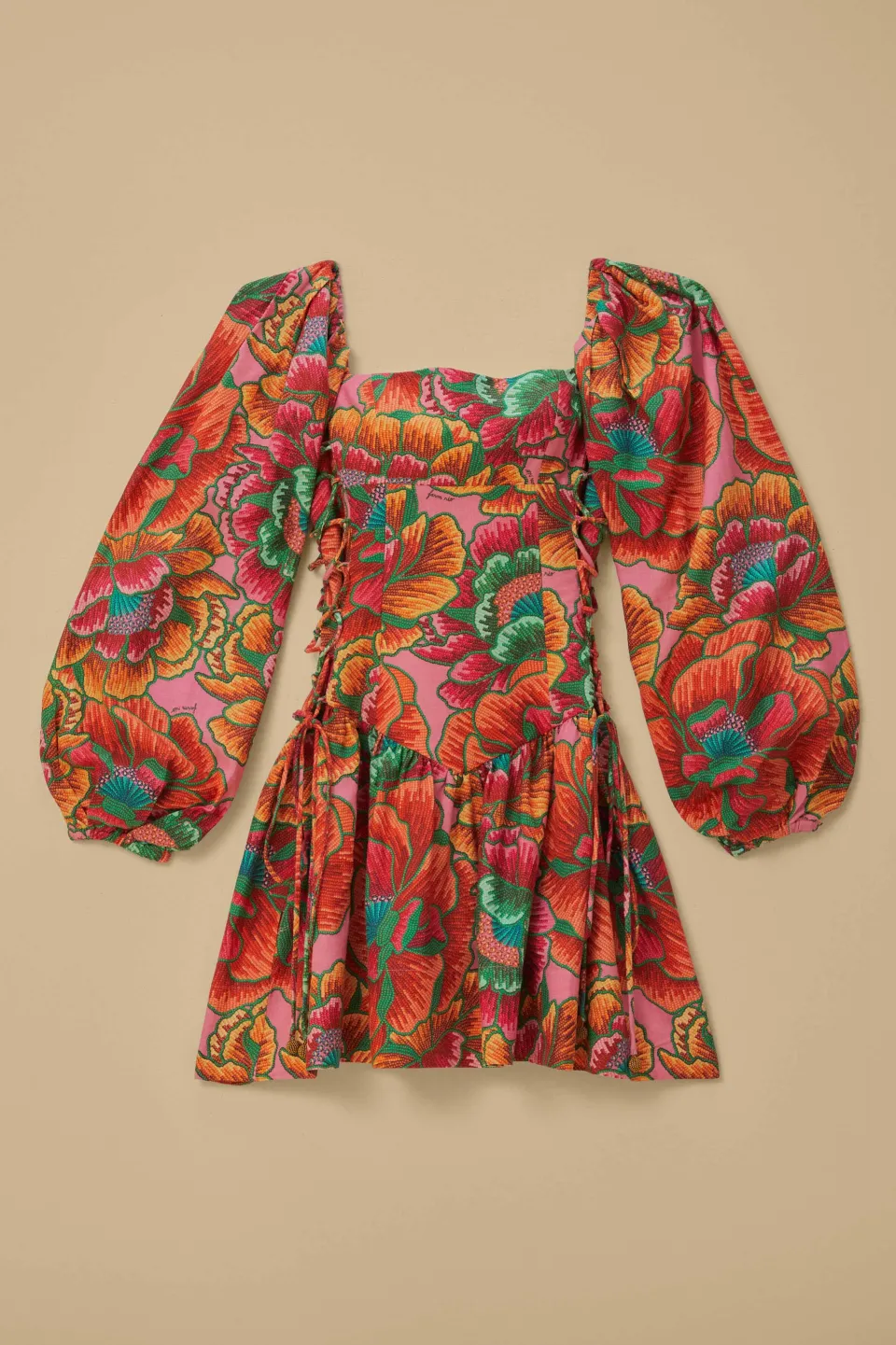 FARM Rio Robes Courtes<Rose Spring - Mini-robe Lenzing™ Ecovero™ Euroflax™