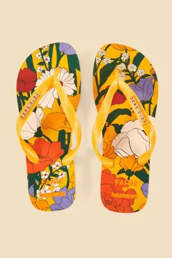 FARM Rio Des Sandales<Sandales Havaianas fleuries bucoliques