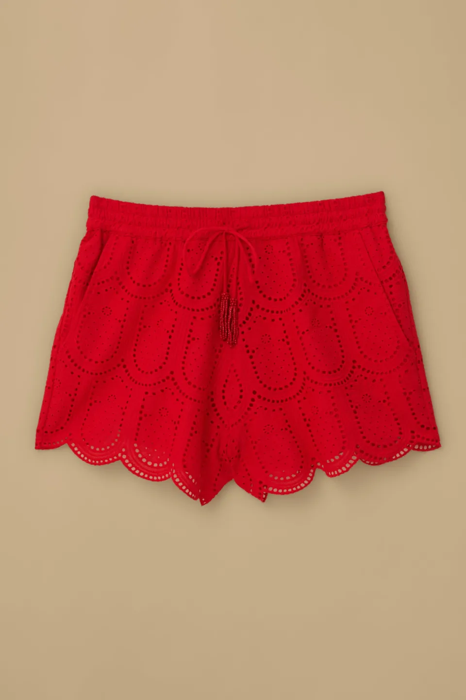 FARM Rio Shorts<Short à œillets ananas rouge