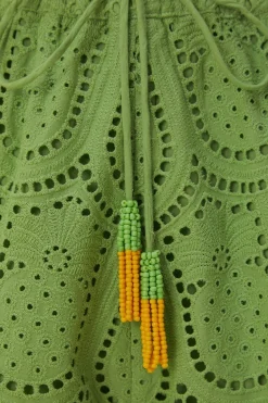 FARM Rio Shorts<Short à œillets vert ananas