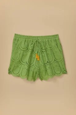FARM Rio Shorts<Short à œillets vert ananas