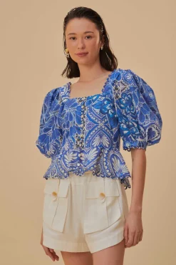 FARM Rio Shorts<Short blanc cassé à poches cargo