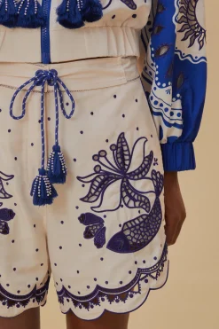 FARM Rio Shorts<Short brodé artisanal