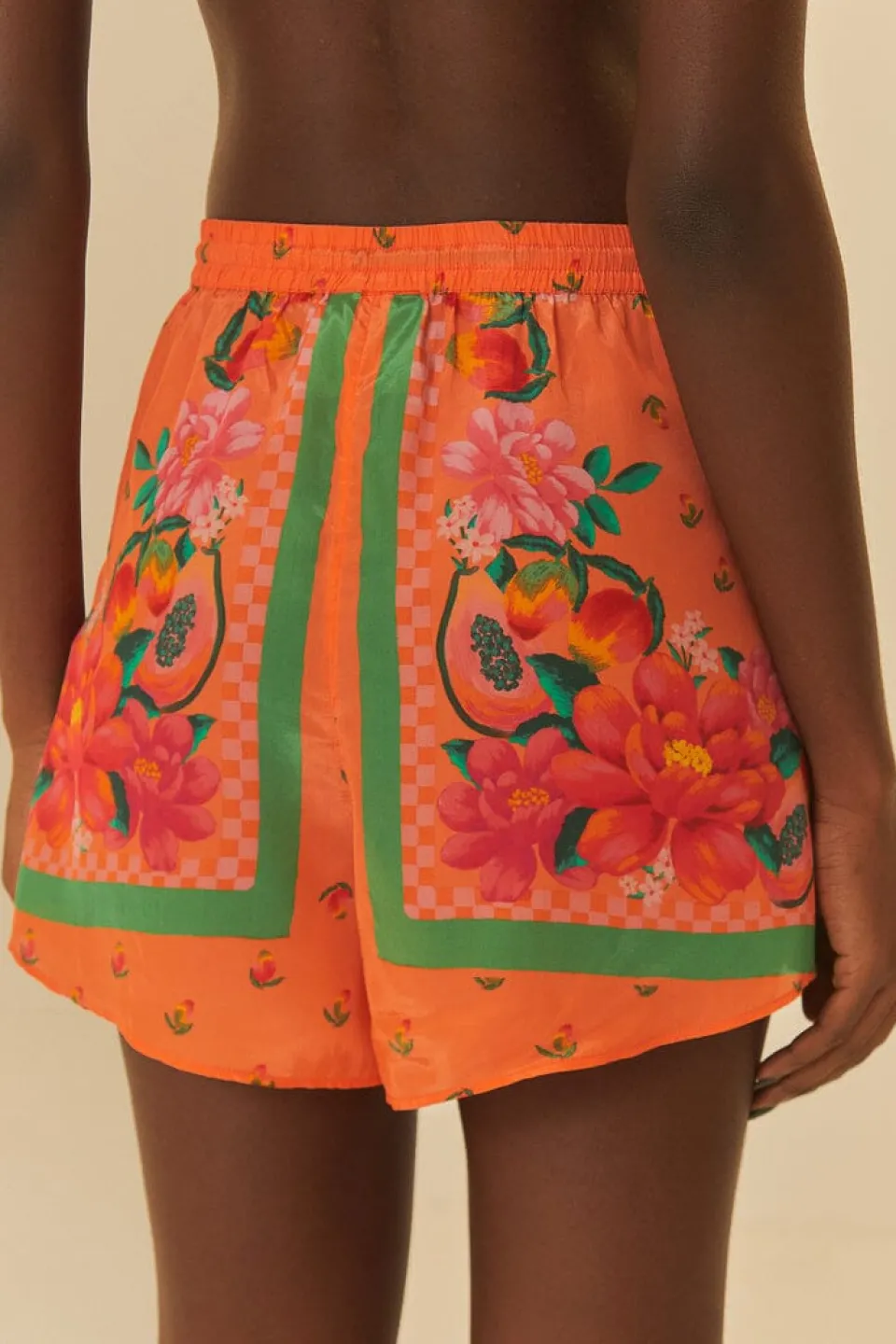 FARM Rio Shorts<Short écharpe Orange Fruit Garden