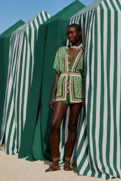 FARM Rio Shorts<Short écharpe vert ananas